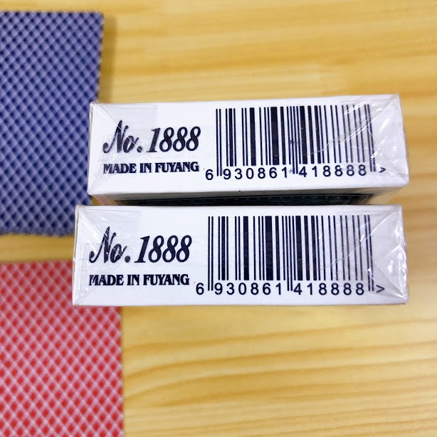Bộ bài tây 52 lá back no1888 2 màu xanh và đỏ