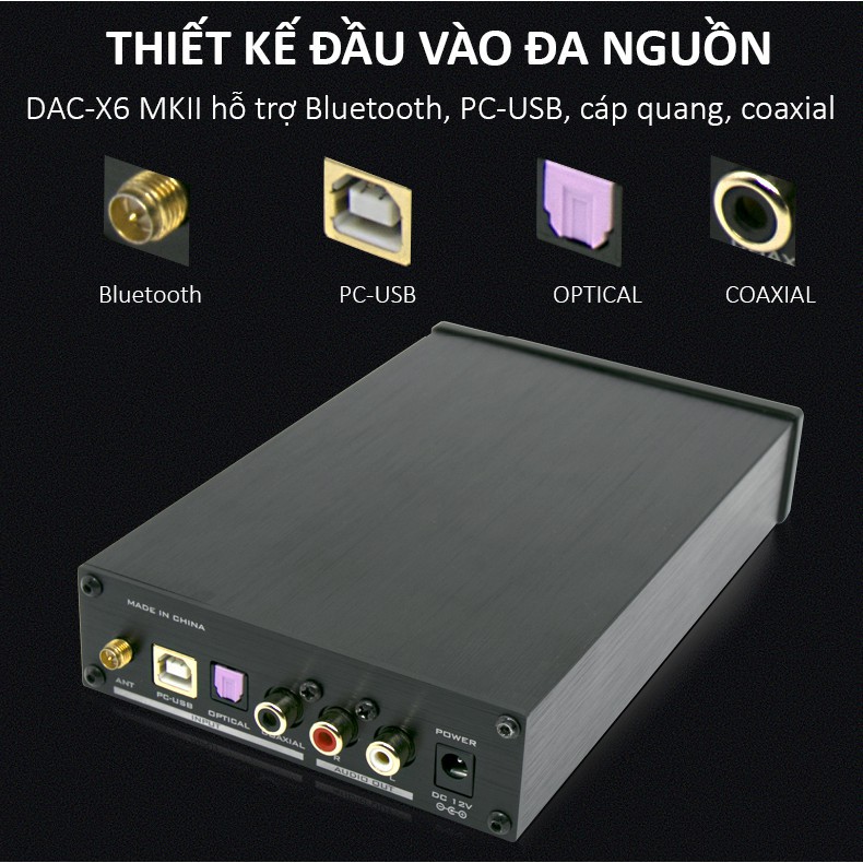 Bộ Giải Mã Âm Thanh Bluetooth 5.0 FX-Audio DAC X6 MKII