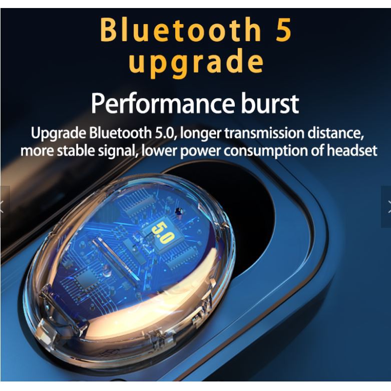 Tai nghe bluetooth F9 12 phiên bản Pro 2020 nghe nhạc âm thanh 8D cảm ứng chống nước, chống ồn