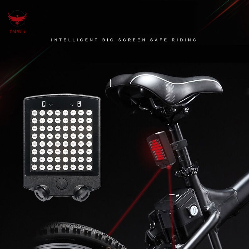 Đèn Led Tín Hiệu Phía Sau Xe Đạp Tmnfj 64 Led Kèm Remote Điều Khiển