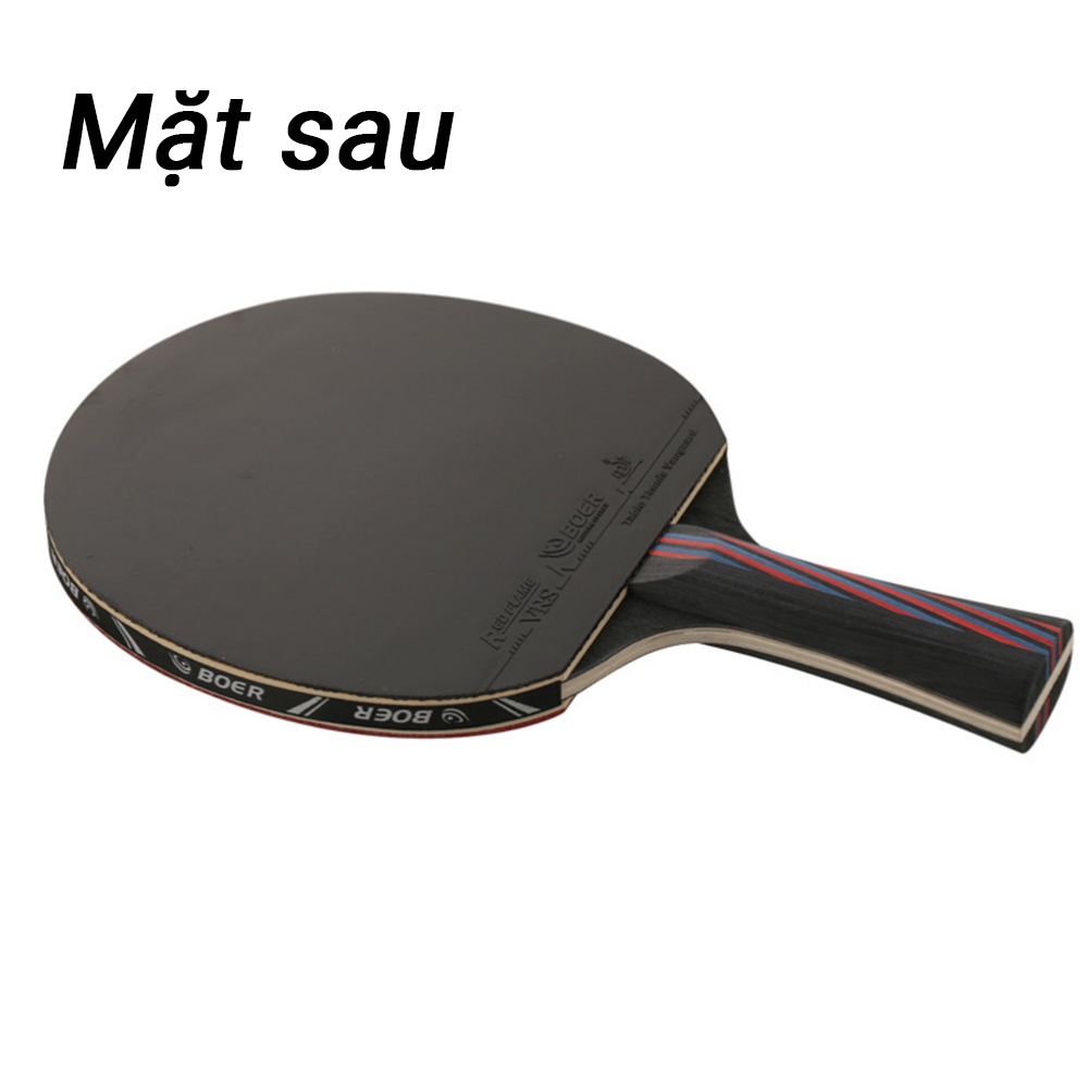 OneTwoFit 1pcs Vợt bóng bàn tặng kèm 3 bóng ，Bộ vợt bóng bàn， 7 lớp gỗ và 2 lớp carbon ET006301