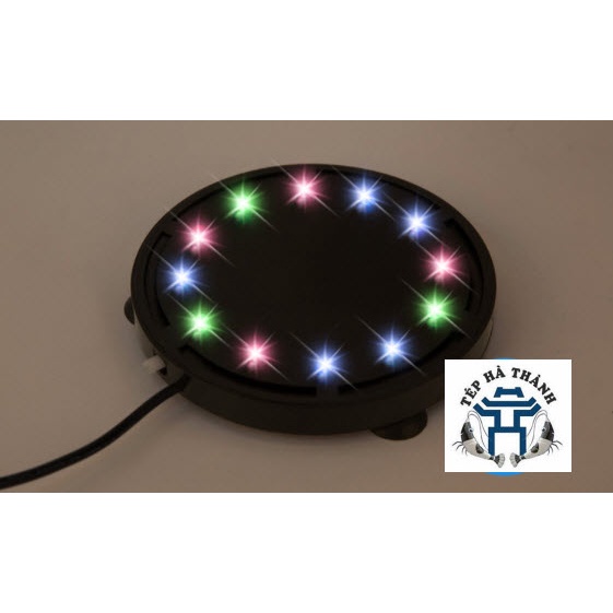Đèn Led Tròn - Đĩa Sủi Khí Nhiều Màu Sắc Trang Trí Bể Cá Cảnh