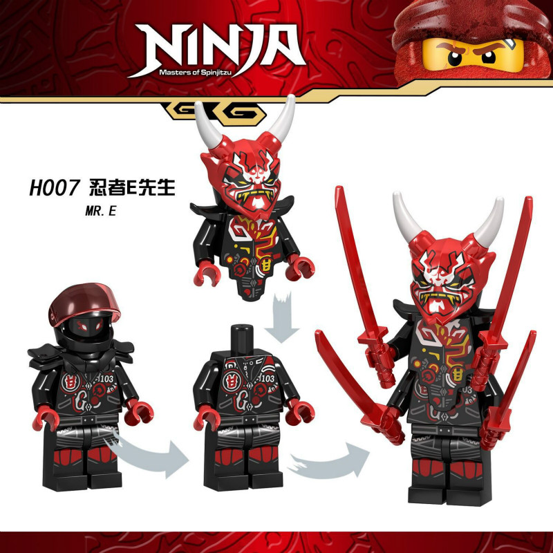 Bộ đồ chơi lắp ráp mô hình lego Mr.E Ninja dành cho các bé H007