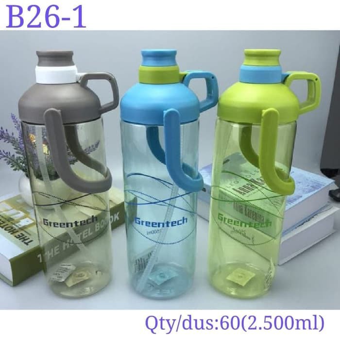 Greentech Bình Nước 2500 ml B26-1 - Màu Xanh Lá Nhạt Kích Thước 2.5 L