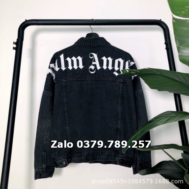 Áo khoác jean nữ Since1991 Rising - áo khoác bò nữ đen sì Angel form rộng cao cấp Chiwawa shop