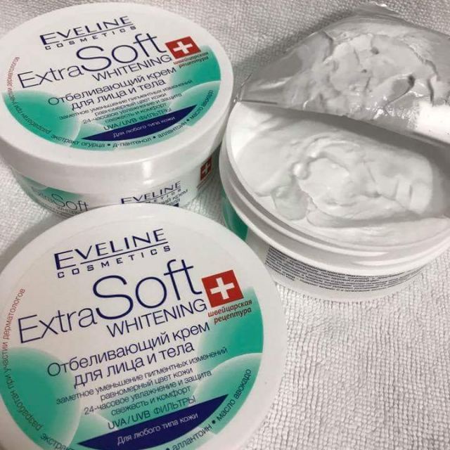 Kem dưỡng da trắng da mặt và toàn thân Eveline Extra Soft - 200ml