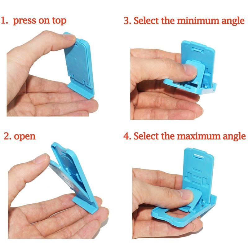 Giá Đỡ Điện Thoại / Máy Tính Bảng Bằng Nhựa Dễ Thương Có Thể Gấp Gọn