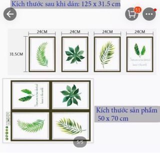 Decal 4 chiếc lá SK7132