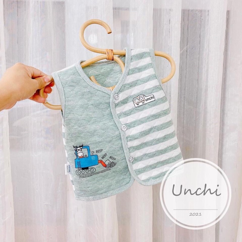 Áo gile hãng Unchi cho bé từ 3 tháng đến 24 tháng