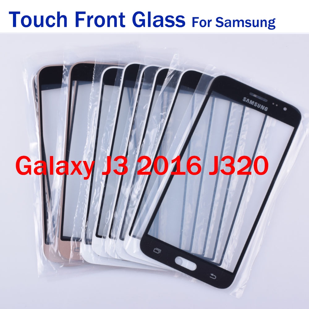 Dành Cho Samsung Galaxy J3 2016 J320 J320F J320H Màn Hình Cảm Ứng LCD Mặt Trước Kính Phụ Kiện Điện T