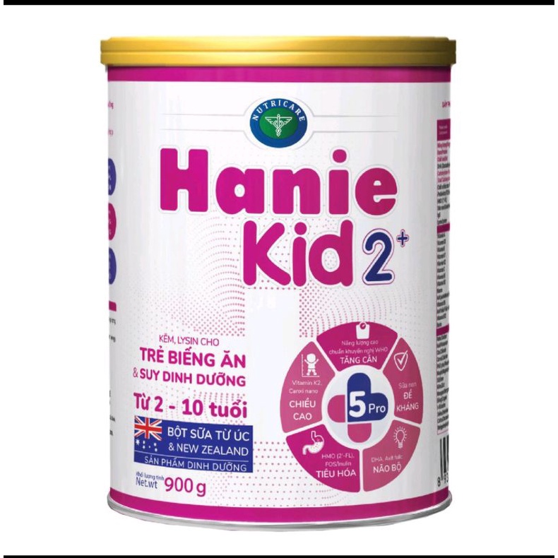 Sữa bột hanie kid 2+ 900g