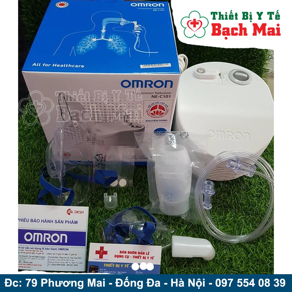 [Mã 252FMCGSALE giảm 8% đơn 500K] Máy Xông Mũi Họng Xông Khí Dung OMRON NE-C101 [NHẬT BẢN-Bảo Hành 02 Năm]