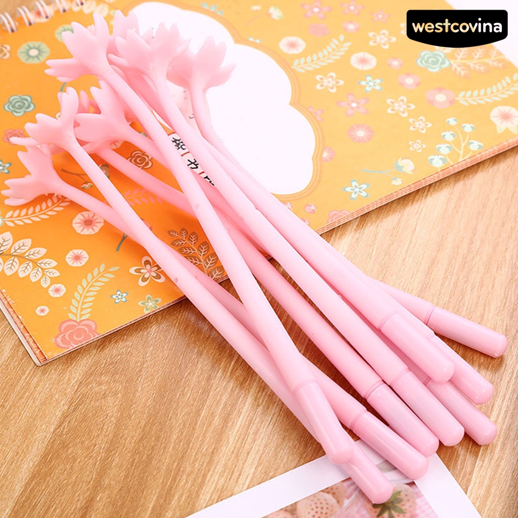 [Hot]✍Set 100 Bút Gel 0.5mm Hình Bông Hoa Dễ Thương