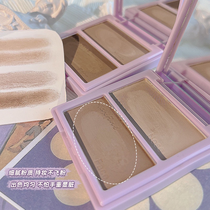 Bảng Phấn Trang Điểm Tạo Khối 2 Màu Bắt Sáng Tự Nhiên