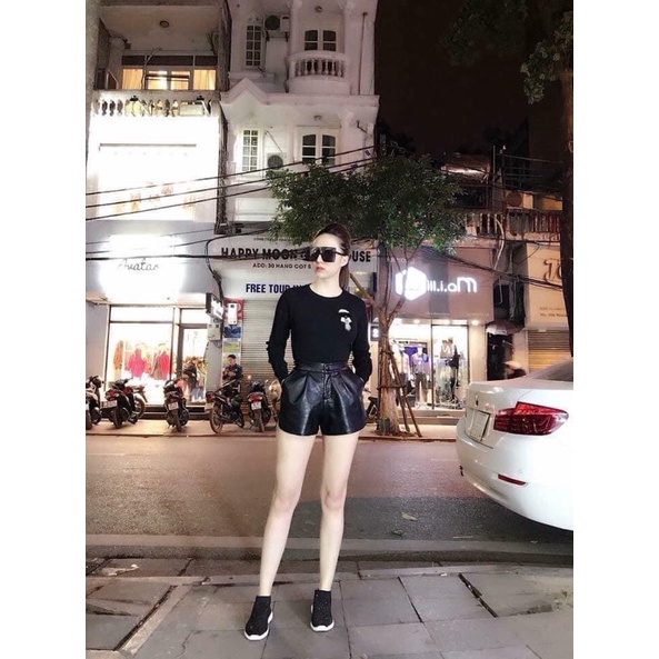 Quần đùi da chun sau siêu đẹp. Size S M L