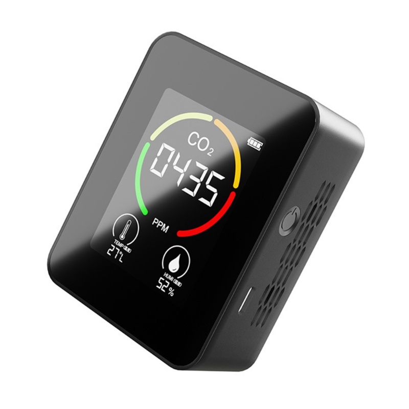 Máy Đo Độ Ẩm Không Khí CO-2 3 Trong 1 Có Chuông Báo Nhiệt Độ 400 5000 Gpm 1200Mah