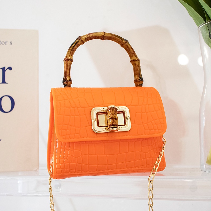 Túi đeo chéo mini IELGY họa tiết da cá sấu phối dây xích thời trang