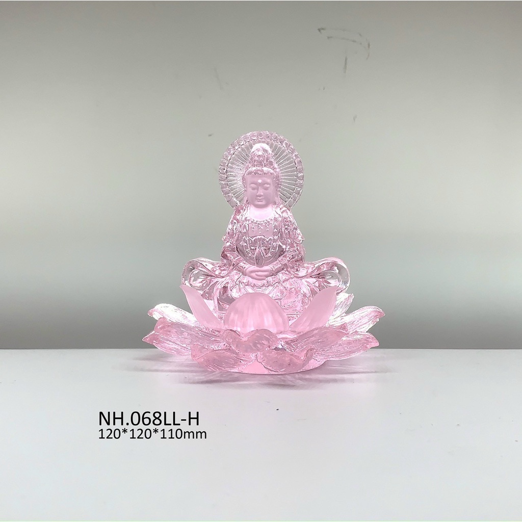 Tượng phật quan âm để xe hơi đá lưu ly cao cấp-tượng phật bà để xe ô tô lưu ly cầu bình an may mắn (nhiều mẫu)