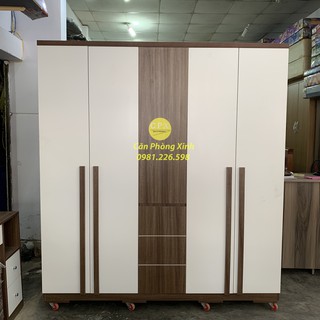 [Freeship HCM] Tủ áo 5 cánh gỗ cn MDF CPX-T01