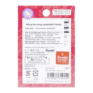THANH LÝ Dán móng tay Hello Kitty hình trái tim