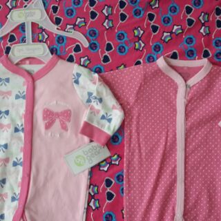 Set 2 bộ body liền vớ cho bé gái