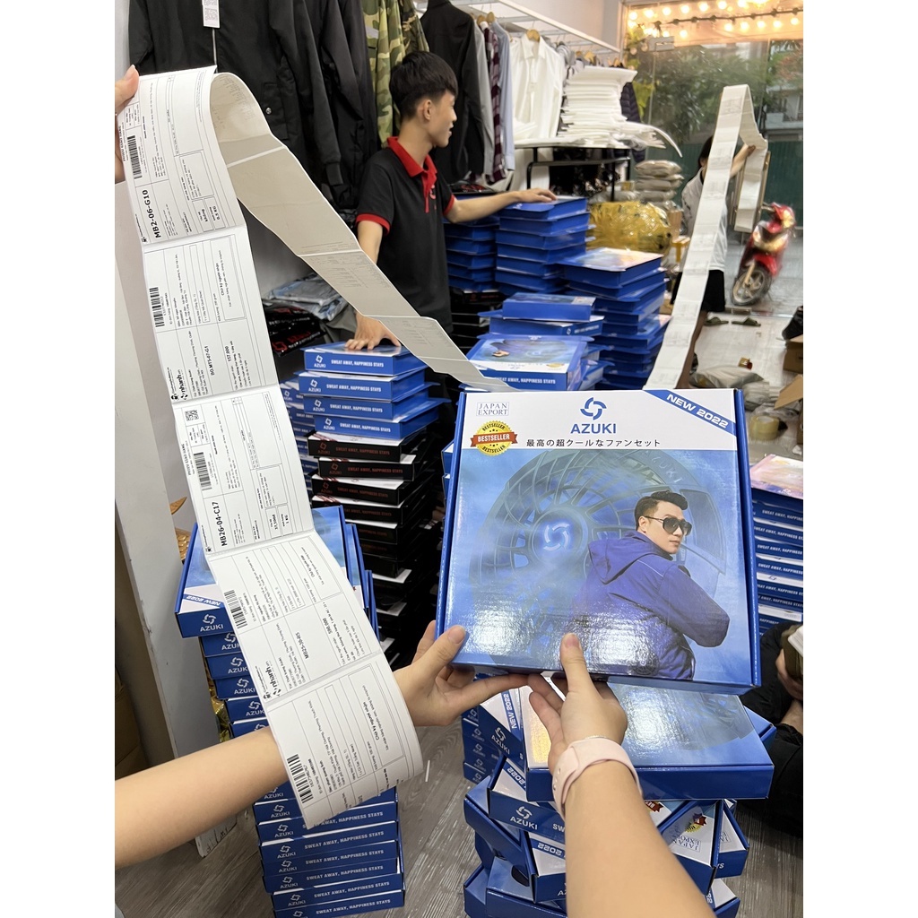 Áo Điều Hòa Nhật Bản ,Áo Quạt Gió AZUKI Chống Nắng Nóng TOP 1 Bán Chạy Nhất Năm 2022 - Bảo Hành 1 Năm - Lỗi 1 Đổi 1