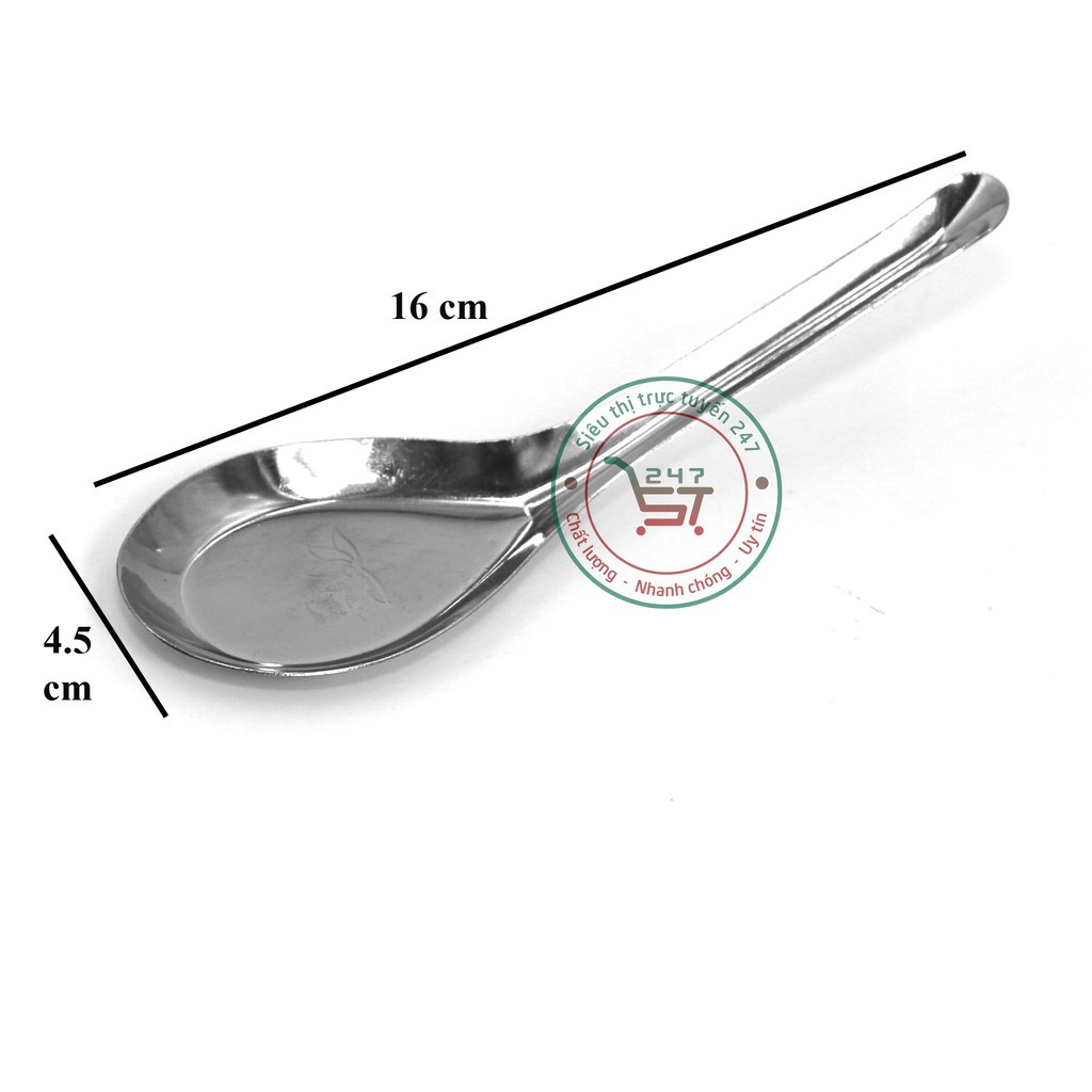 [Deal 1k] Thìa canh inox Muỗng canh inox bền đẹp sáng bóng