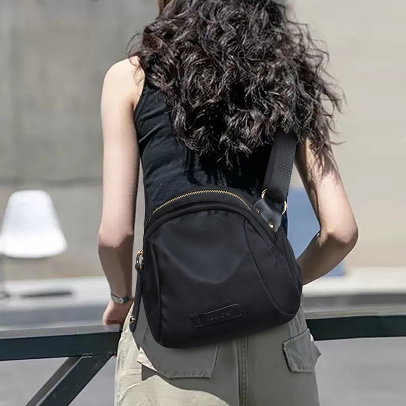 Túi tote đeo chéo vai vải oxford canvas phong cách Hàn Quốc 2021 cho nữ