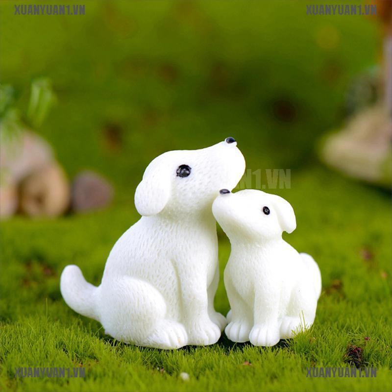 [XUANYUAN1] Tượng Chú Chó Mini Dễ Thương Trang Trí Vườn Thu Nhỏ