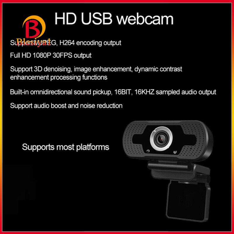 Camera Máy Tính Để Bàn Đa Năng 1920x1080 Pc 30fps Kèm Phụ Kiện Đứng | BigBuy360 - bigbuy360.vn