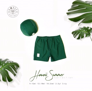 [HRNEE] SET ĐỒ BƠI BÉ TRAI KÈM MŨ