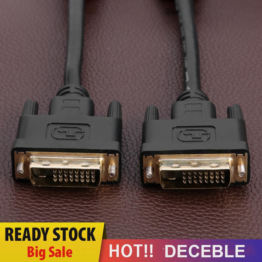 Deceble LCD Digital Monitor DVI D to DVI-D Gold Male 24+1 Pin Dual Link TV Cable