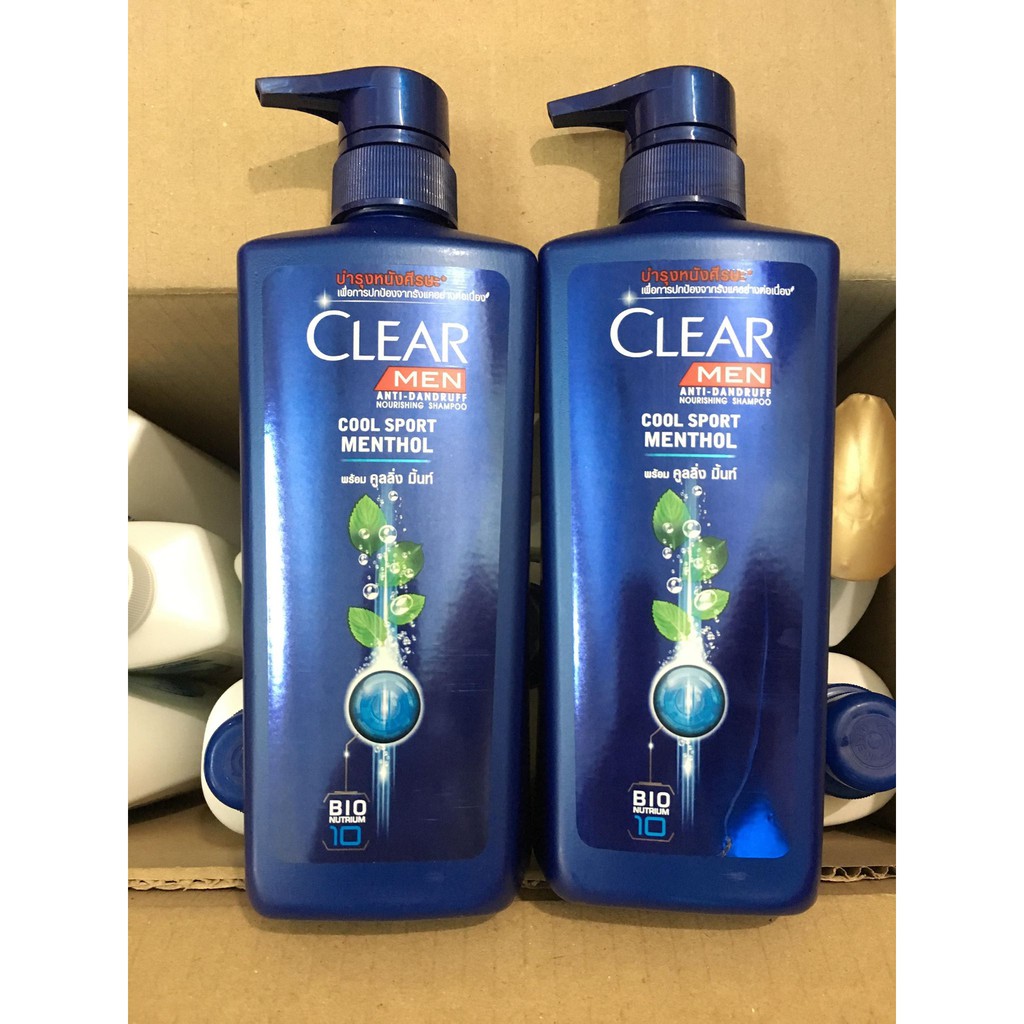 Dầu Gội Clear Men Cool Sport Bạc Hà 450ml Thái Lan