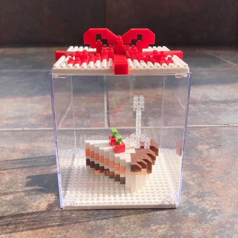 Xếp hình  bánh kem sinh nhật 1894 thỏ stella lou vịt donal gấu - mảnh ghép đồ chơi lắp ráp nanoblocks cho bé