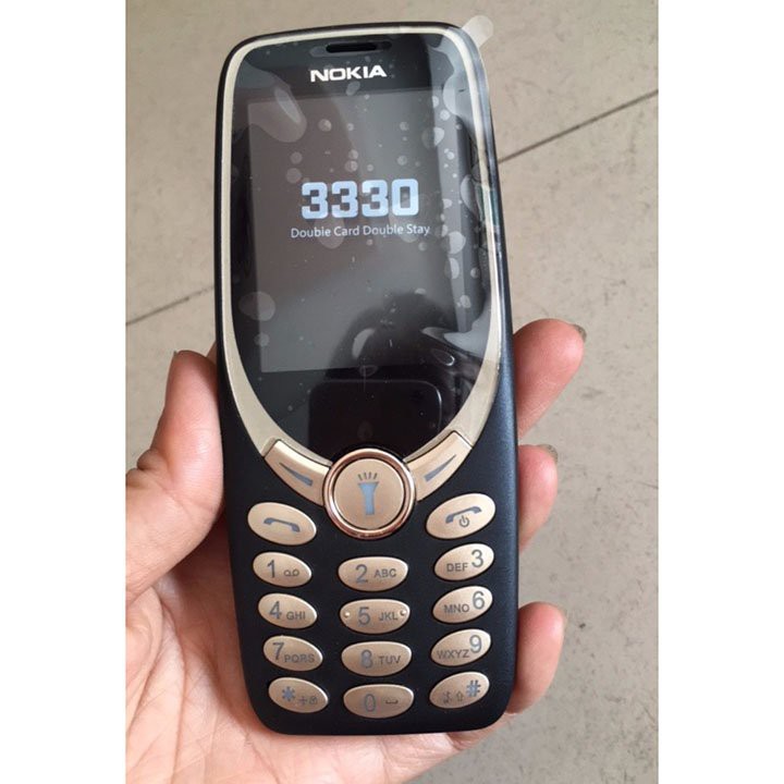 Điện thoại Nokia 3330 bản 2018 màn hình to nút nhấn bự pin trâu 2 ngày bắt sóng tốt