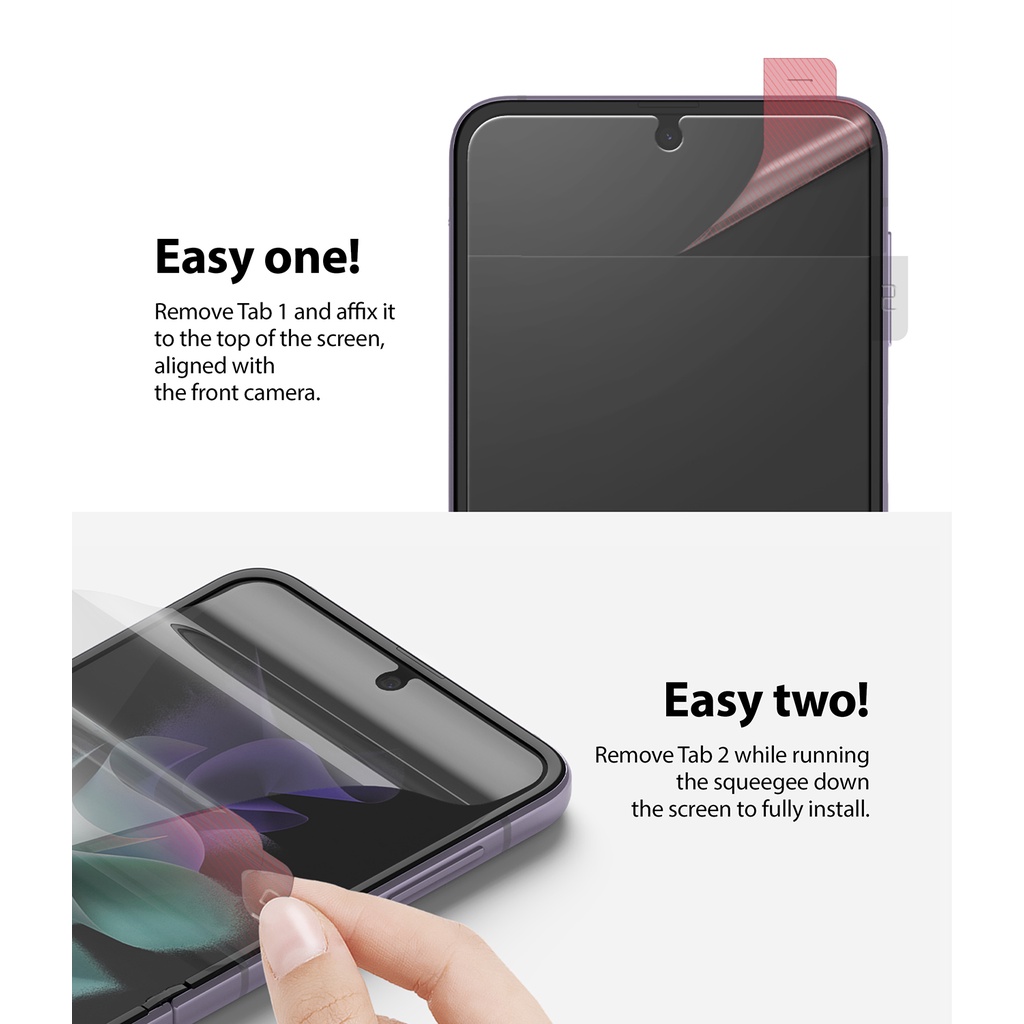 Miếng Dán RINGKE Bảo Vệ Màn Hình Hd Trong Suốt Cho Galaxy Z Flip 3