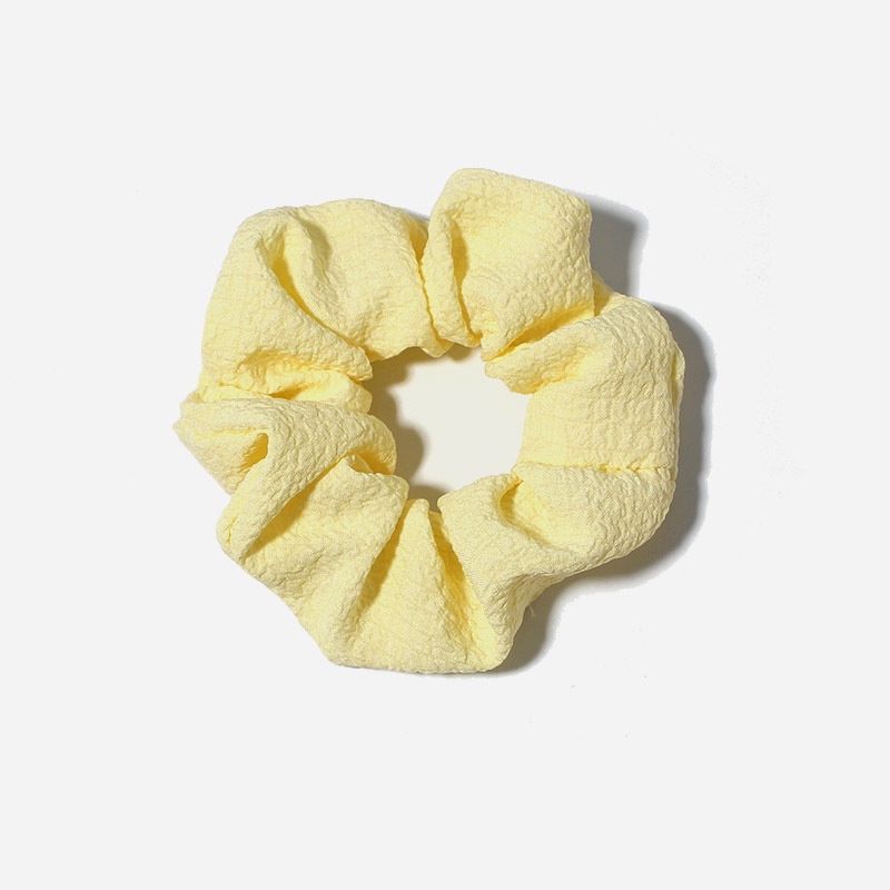 Dây Buộc Tóc Gân Trơn Scrunchies, Dây Cột Tóc Gân Trơn Phong Cách Hàn Quốc