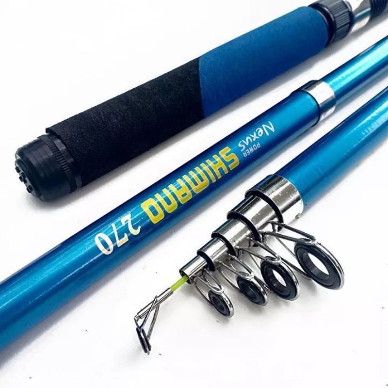 (Tặng 30k Phụ Kiện)-Bộ Cần Câu Máy Shimano Tặng Kèm Dây Cước Đủ Size