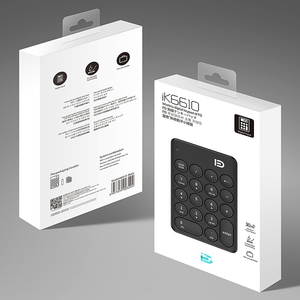 Bàn phím số không dây Forter ik6610 - Chính Hãng | BigBuy360 - bigbuy360.vn