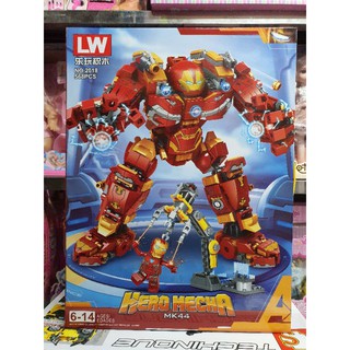 Hộp lê gô lắp ghép mô hình Robot Người Sắt HERO MECHA 2018