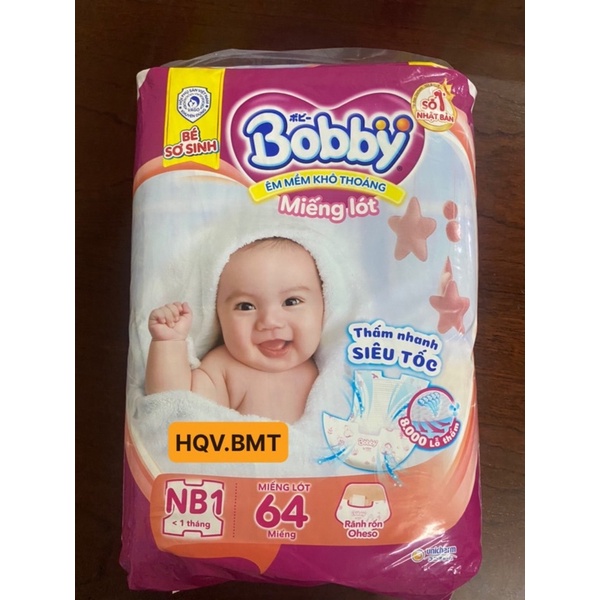 Miếng Lót Sơ Sinh Bobby Newborn 1 64 Miếng