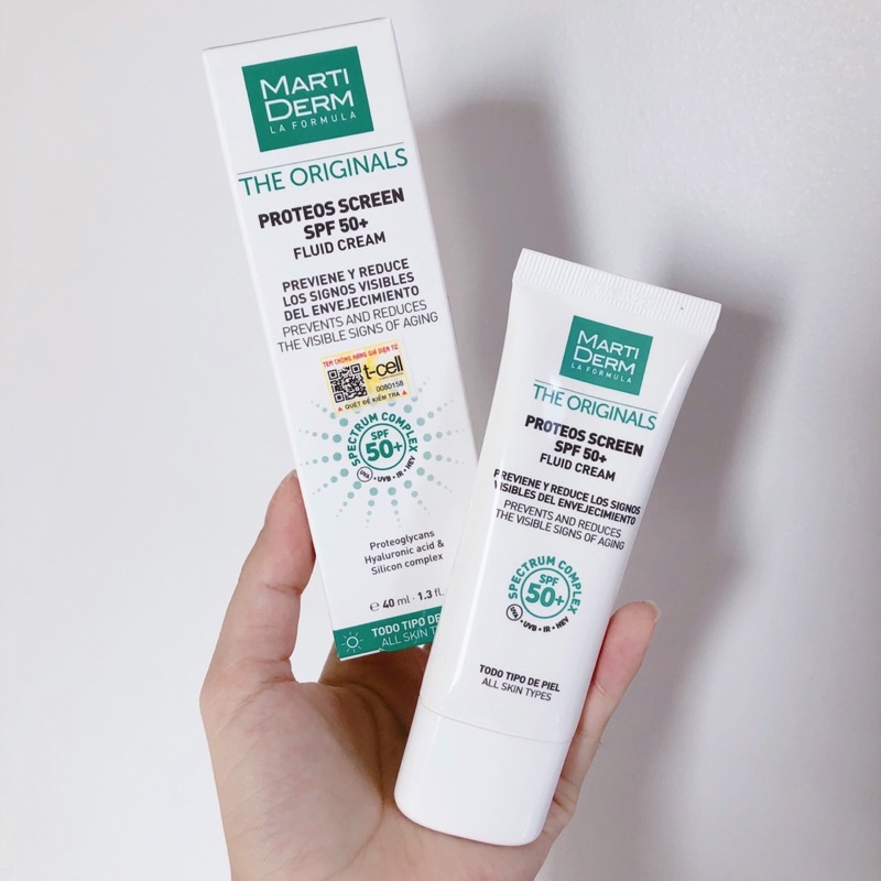 (HÀNG CÔNG TY) Kem Chống Nắng Phổ Rộng Martiderm La Formula The Originals Proteos Screen SPF 50+ Fluid Cream | BigBuy360 - bigbuy360.vn