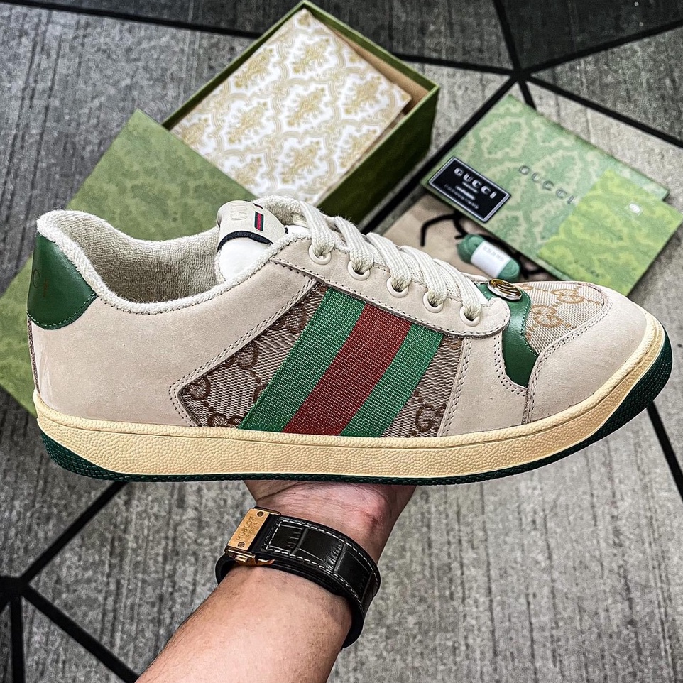 Giày thể thao Gucci Sơn Tùng SC, hai màu xanh - hồng, đi đơn đi đôi đều chất | BigBuy360 - bigbuy360.vn