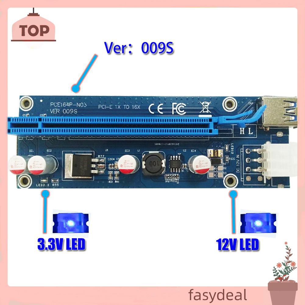 SATA (Fas) Bộ Cáp Chuyển Đổi Pci-E 1x 4x 8x 16x Với Cổng Usb 3.0