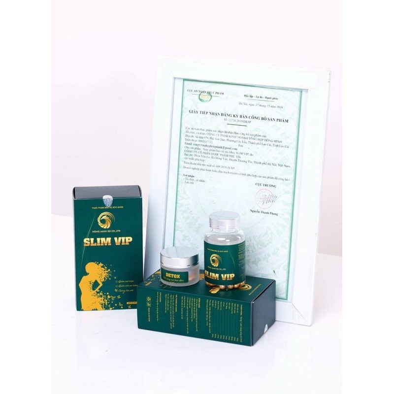VIÊN SIÊU GIẢM CÂN SLIM VIP 60v slim vip va 30 detox