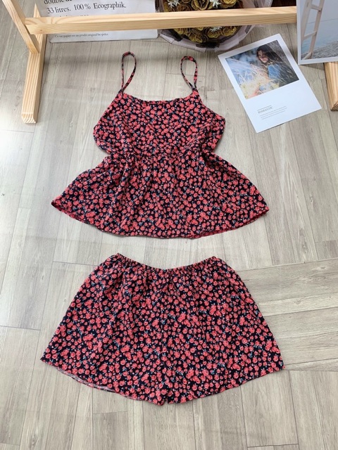 [Mã FAMANU82 giảm 10% đơn 0đ] Set bộ đồ ngủ hai dây hoa nhí thoáng mát dễ thương - ảnh thật họa tiết hoa ngẫu nhiên | BigBuy360 - bigbuy360.vn