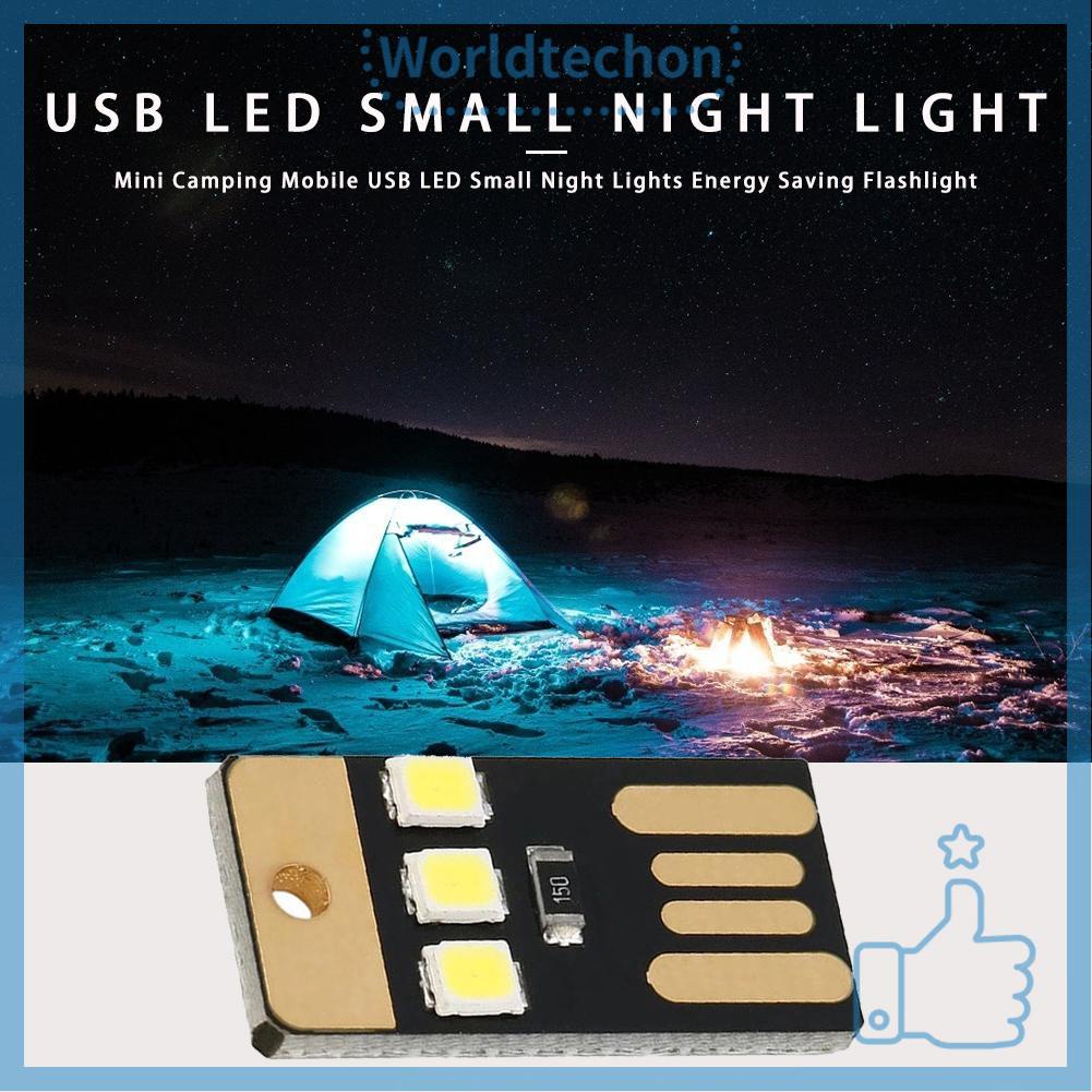 Đèn ngủ LED USB nhỏ gọn tiết kiệm năng lượng dùng khi đi cắm trại