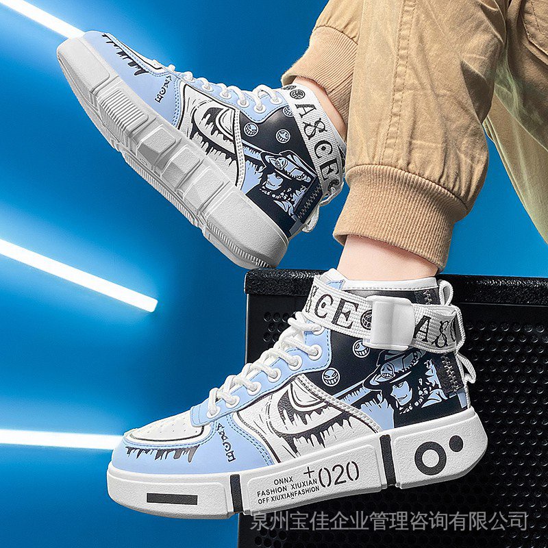 Giày Thể Thao Họa Tiết Anime One Piece / Portacos D Ace Thoải Mái Chất Lượng Cao Cho Nam