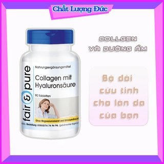 Viên uống Collagen + Hyaluronsaure + Vitamin C Fair & Pure Đức 90 viên