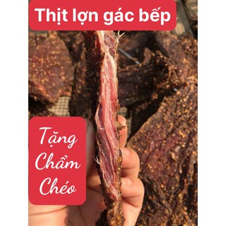 250Gr Thịt Lợn Khô gác bếp Tây Bắc thơm mùi hạt dổi , mắc khén -Tặng chẩm chéo